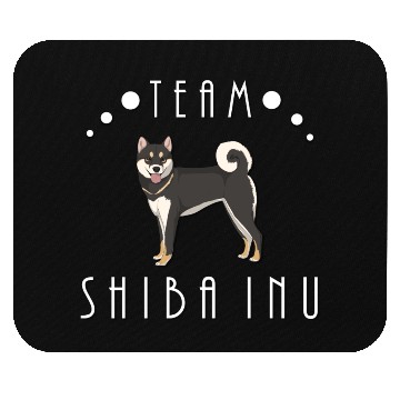 Discover Team Shiba Inu - Black and Tan Mouse Pads