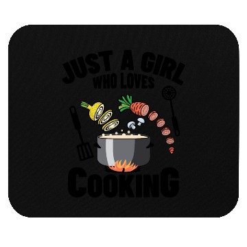 Discover Just A Girl Who Loves Cooking Mouse Pads