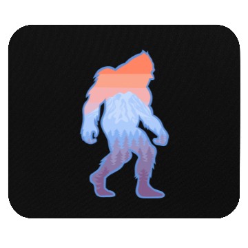 Discover Mt Rainier Bigfoot Sasquatch Mouse Pads