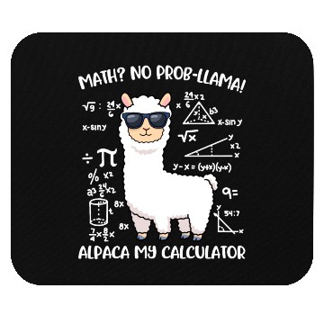Discover Math Llama Funny Teacher Gift Mouse Pads