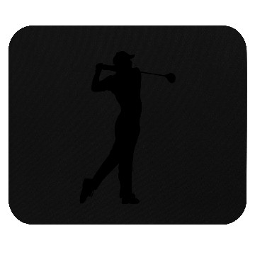 Discover Golf player Mouse Pads