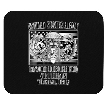 Discover 1 509th Airborne BCT Veteran Back Design Mouse Pads