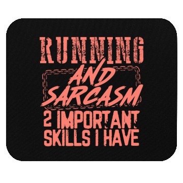 Discover Running Gifts Running and Sarcasm 2 Important Mouse Pads