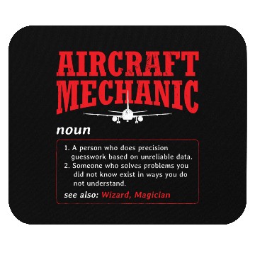 Discover Mechanic Aircraft Aircraft Mechanic Mouse Pads