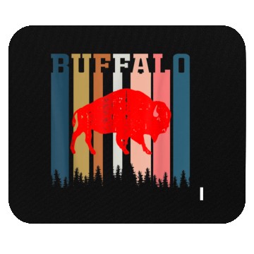Discover Vintage Retro Bills Fan Mafia Gift For Buffalo Fan Mouse Pads