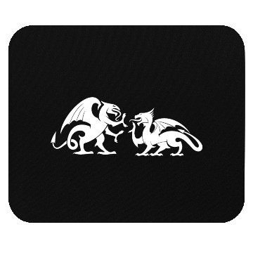 Discover Dragons Fighting Fight Dragon Reptiles Monster Mouse Pads