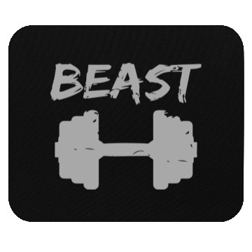 Discover Beast Gym Logo Mouse Pads