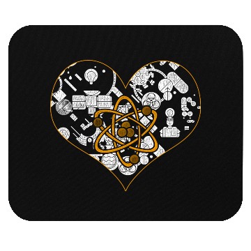 Discover Physicist Heart Physics Mouse Pads