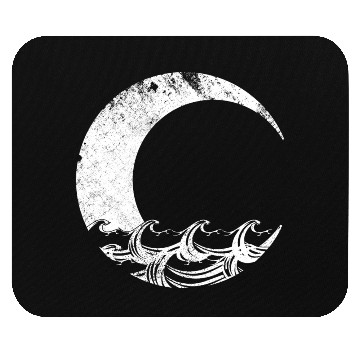 Discover Moon and Ocean Mouse Pads