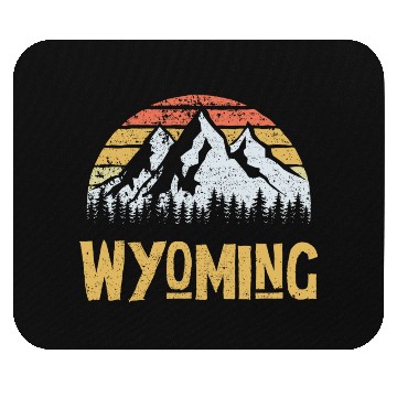 Discover Vintage Retro Wy Wyoming Us Mountain State Mouse Pads