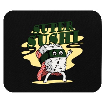 Discover Sushi Saying Rice Salmon Mouse Pads