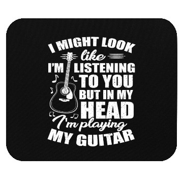Discover Guitar Saying Mouse Pads