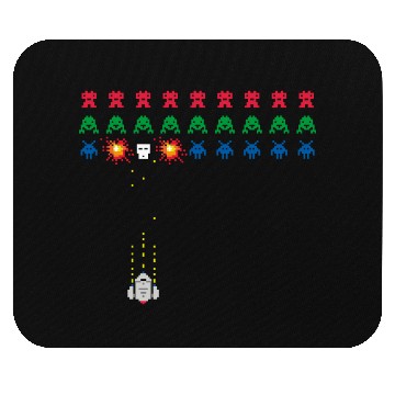 Discover Space Invader 8 bits old school game Mouse Pads