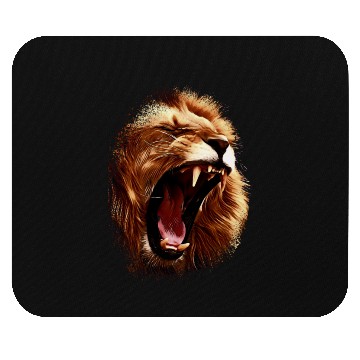 Discover angry roaring lion | lions head Mouse Pads
