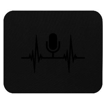 Discover Pulse heartbeat microphone Mouse Pads