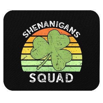 Discover Shenanigans Squad Matching Vintage St Patricks Day Mouse Pads