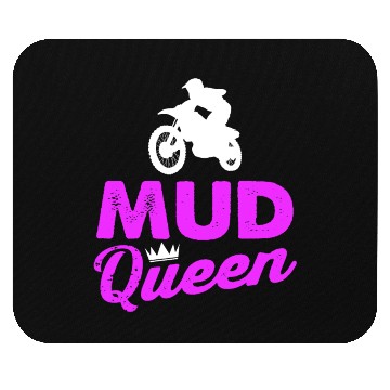 Discover Motocross Girl Mud Queen Offroad Racing Dirt Muddy Mouse Pads