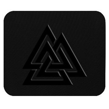 Discover Valknut Pagan Viking Germanic Triangles Symbol Mouse Pads
