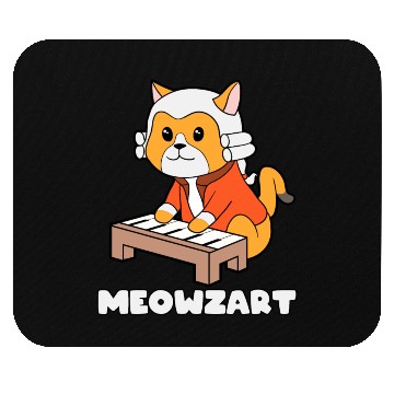 Discover Meowzart Kitty Piano Funny Cat Pun Classical Music Mouse Pads
