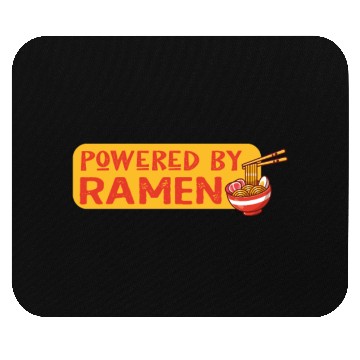 Discover Powered By Ramen Noodles Mouse Pads