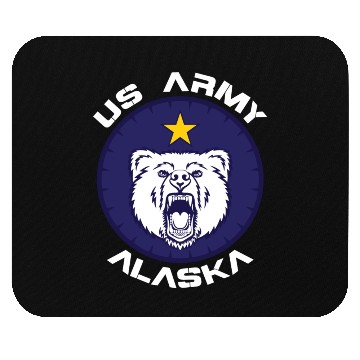 Discover Us Army Alaska Polar Bear Patch Mouse Pads