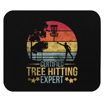 Discover Frisbee Disc Golf Tree Hitting Expert Mouse Pads