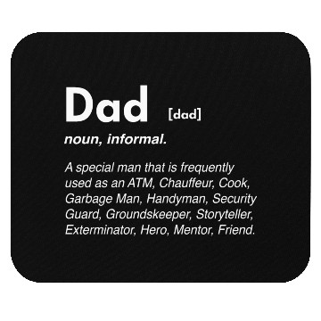 Discover Funny dad definition Mouse Pads