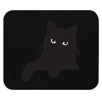 Discover Funny Black Cat Mouse Pads