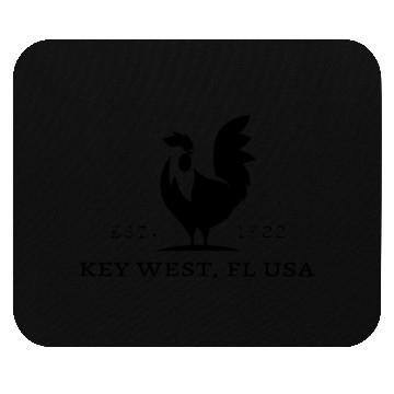 Discover Key West Fl Usa Rooster Mouse Pads