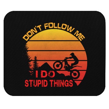 Discover Trial Motorcycle Saying Mouse Pads