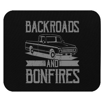 Discover BACKROADS AND BONFIRES Square Body Truck Pickup Mouse Pads