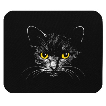Discover Black Cat Mouse Pads
