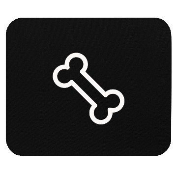 Discover Dog Bone Minimal Icon Mouse Pads