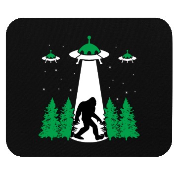 Discover Bigfoot UFO Abduction Mouse Pads