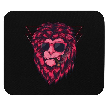 Discover Pngtree lion pink smoking vector illustration Mouse Pads