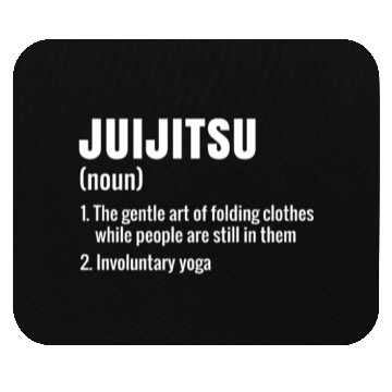 Discover Funny Jujutsu JuJitsu Ju-Jitsu Definition Mouse Pads