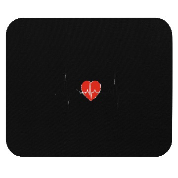 Discover heart beat Mouse Pads