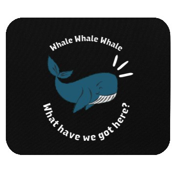 Discover Whale funny whale Mouse Pads