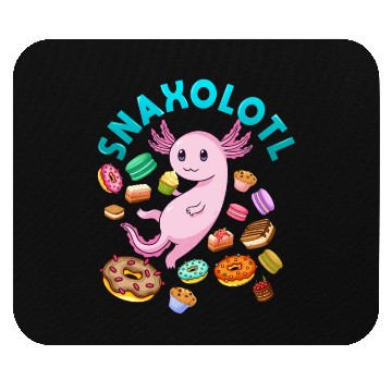 Discover Axolotl Snack Snaxolotl Mouse Pads