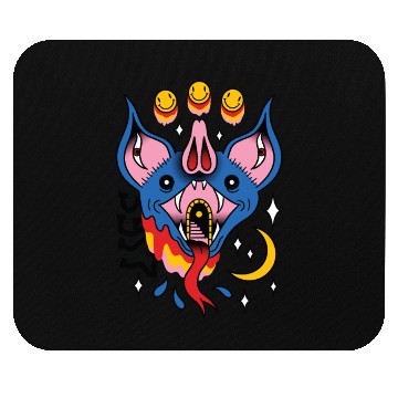 Discover TRIPPY BAT TATTOO SURREAL Mouse Pads