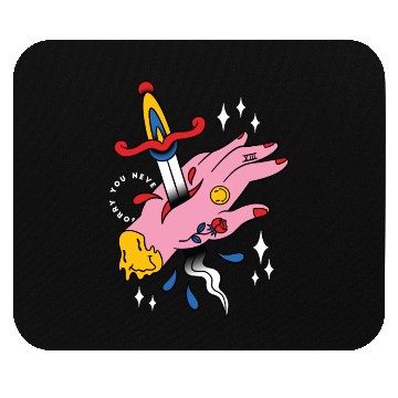 Discover TRIPPY STABBED HAND TATTOO Mouse Pads