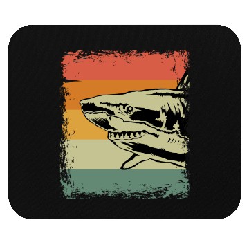Discover Vintage Shark Gift Idea Mouse Pads