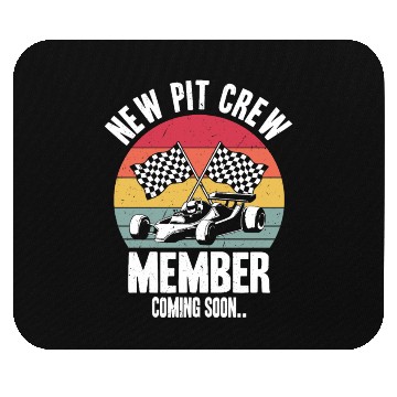 Discover New Pit Crew Member Coming Soon Race Car Racing Mouse Pads