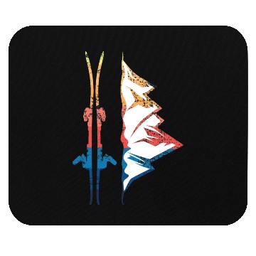 Discover Ski Winter Vintage Wintersports Mouse Pads