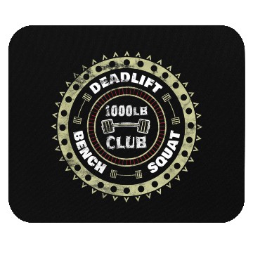 Discover 1000 Pound Club Workout Gym Mouse Pads