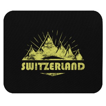 Discover Swiss Mountains And Alps Switzerland Mouse Pads