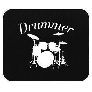 Discover Drummer Drums Drumming Mouse Pads