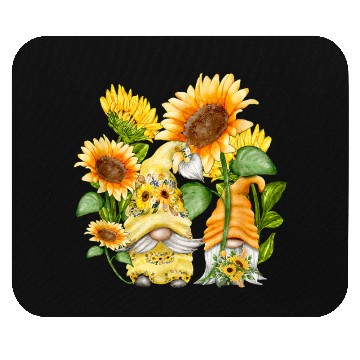 Discover Unique Sunflower Gnome For Hippies And Spring Mouse Pads
