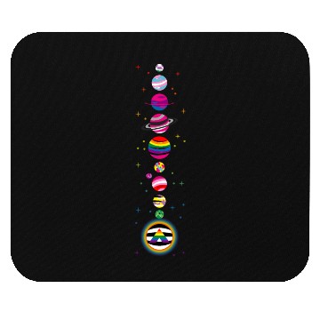 Discover Solar System LGBT Mouse Pads
