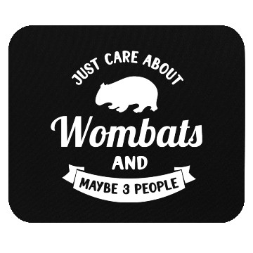 Discover Only Wombats Mouse Pads